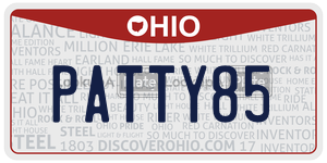 PATTY85  license plate in OH
