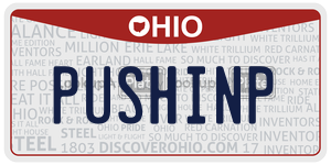 PUSHINP  license plate in OH