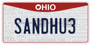 SANDHU3  license plate in OH