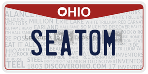 SEATOM  license plate in OH
