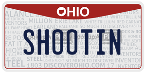 SHOOTIN  license plate in OH