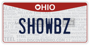 SHOWBZ  license plate in OH
