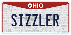 SIZZLER  license plate in OH