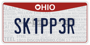 SK1PP3R  license plate in OH