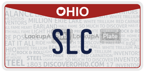 SLC license plate in Ohio