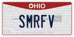 SMRFV  license plate in OH