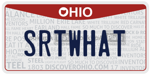 SRTWHAT  license plate in OH