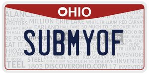 SUBMYOF  license plate in OH