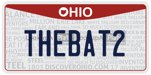 THEBAT2 license plate in Ohio