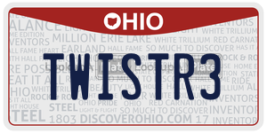 TWISTR3 license plate in Ohio