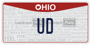 UD license plate in Ohio