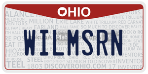 WILMSRN  license plate in OH