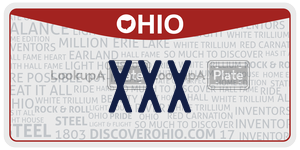XXX  license plate in OH