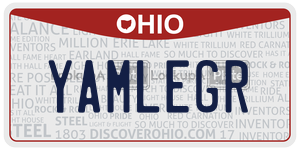 YAMLEGR  license plate in OH