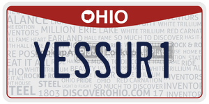 YESSUR1  license plate in OH