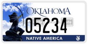 05234 license plate in Oklahoma