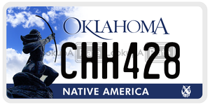 CHH428 license plate in Oklahoma