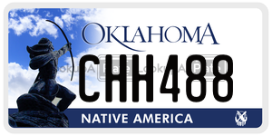 CHH488 license plate in Oklahoma