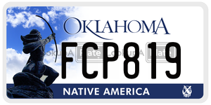 FCP819  license plate in OK