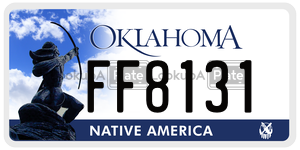 FF8131  license plate in OK