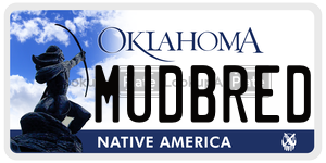 MUDBRED  license plate in OK