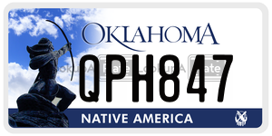 QPH847 license plate in Oklahoma