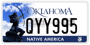QYY995 license plate in Oklahoma