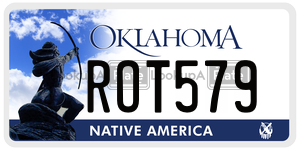 ROT579  license plate in OK
