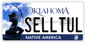 SELLTUL  license plate in OK