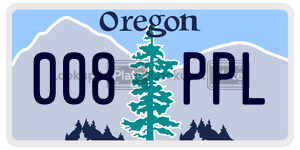 008PPL  license plate in OR
