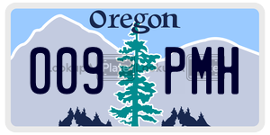 009PMH  license plate in OR