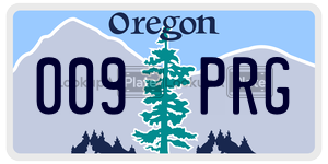 009PRG  license plate in OR