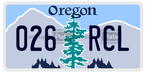 026RCL  license plate in OR