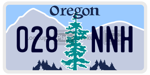 028NNH  license plate in OR