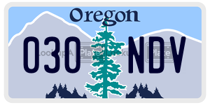030NDV  license plate in OR
