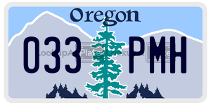033PMH  license plate in OR