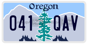 041QAV  license plate in OR