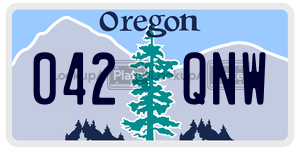 042QNW  license plate in OR