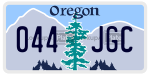 044JGC  license plate in OR
