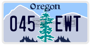 045EWT  license plate in OR