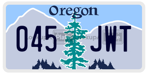 045JWT license plate in Oregon