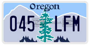 045LFM  license plate in OR
