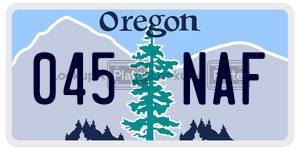 045NAF  license plate in OR