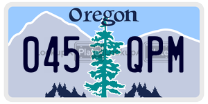 045QPM  license plate in OR