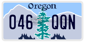 046QQN  license plate in OR