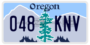 048KNV  license plate in OR