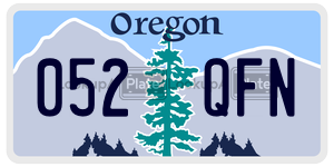 052QFN  license plate in OR