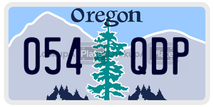 054QDP  license plate in OR