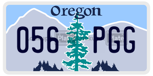 056PGG  license plate in OR