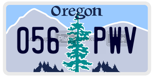 056PWV  license plate in OR